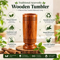 Authentic Vijaysar Wooden Tumbler, 100 ml | Indian Roots