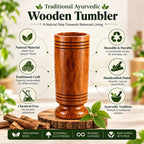 Authentic Vijaysar Wooden Tumbler, 100 ml | Indian Roots