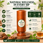 Authentic Vijaysar Wooden Tumbler, 100 ml | Indian Roots